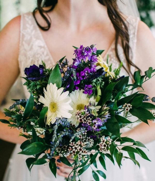 reception flowers on table as centerpieces